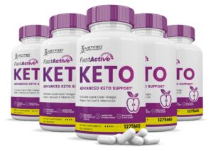 Pastillas Fast Active Keto ACV para soporte cetogénico 300 cápsulas