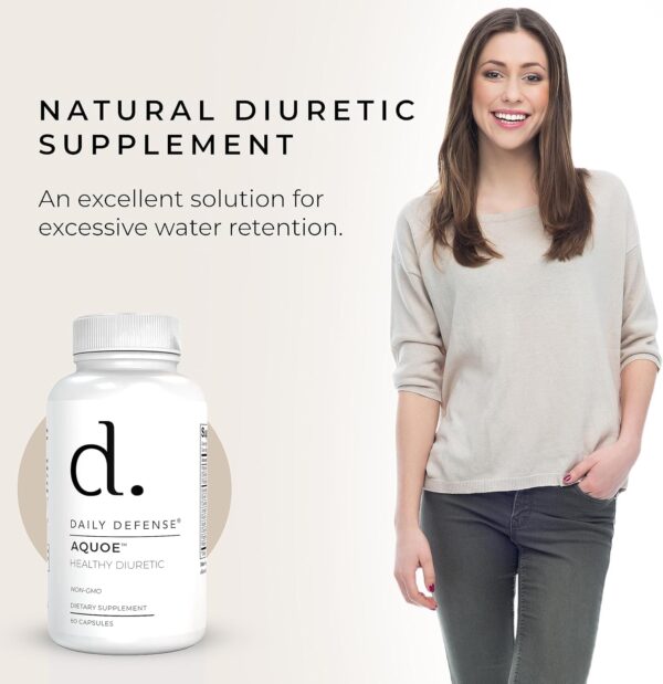 Paquete de suplemento diurético AQUOE para retención de líquidos