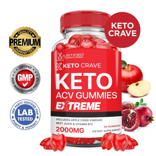 gomitas keto ACV Extreme 2000MG sabor fruta veganas sin gluten