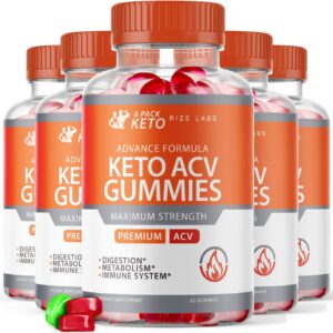 Paquete rize labs 6 gomitas keto fórmula avanzada ACV
