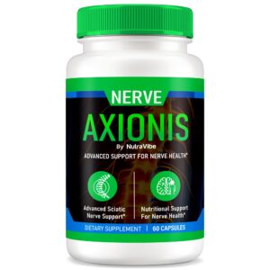 Botella cápsulas NutraVibe Nerve Axionis para salud nerviosa