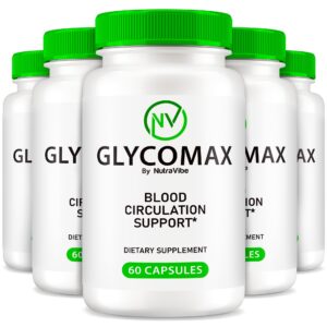 GlycoMax cápsulas salud circulación y energía paquete 5