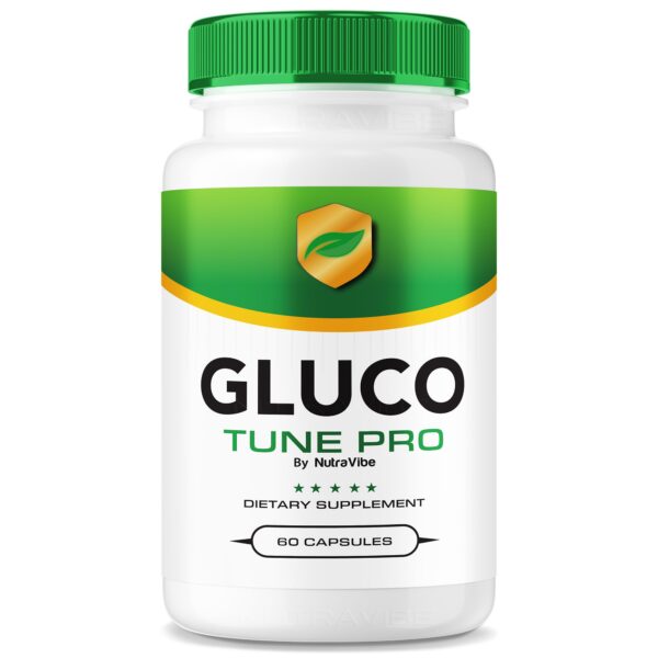 Frasco de cápsulas Gluco Tune Pro para apoyo de circulación y energía