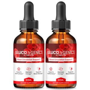 Paquete de gotas GlucoGenics fórmula natural líquida
