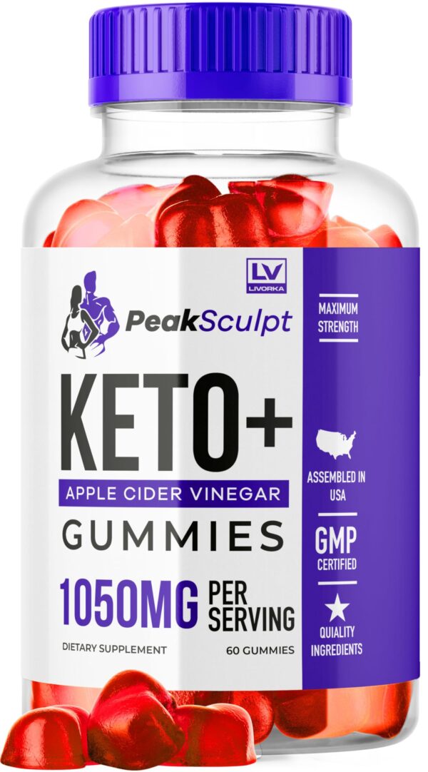 Gomitas keto Peak Sculpt LIVORKA frasco
