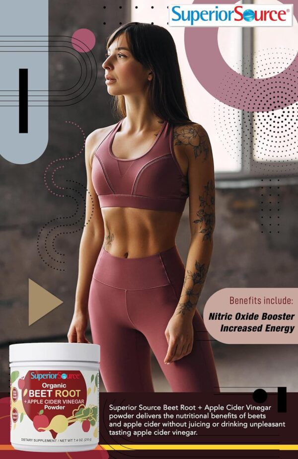 Paquete Superior Source polvo natural orgánico remolacha vinagre