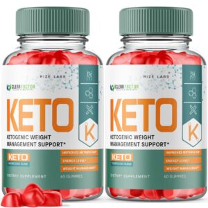 Gomitas Clear Factor Keto ACV para pérdida avanzada de peso
