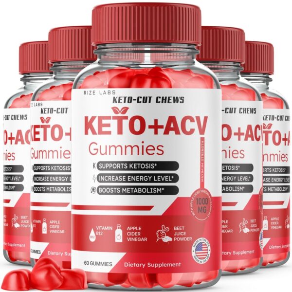 Paquete de 5 Keto-Cut Chews gomitas ACV para perder peso