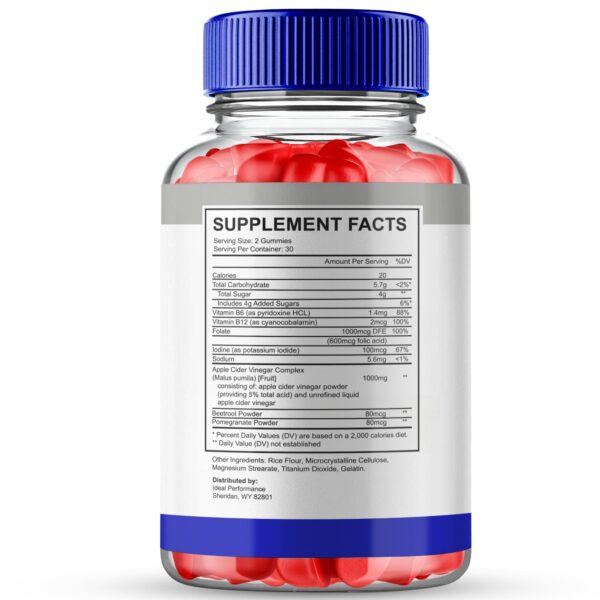 Paquete de gomitas Keto Thrive con vinagre sidra manzana