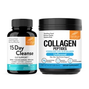 Polvo péptidos colágeno Sandhu limpieza intestinal 15 días