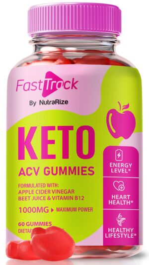 Gomitas Fast Track Keto ACV presentación frasco 60 unidades