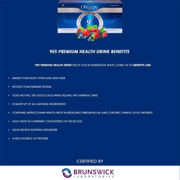 Extracto natural ON & ON 9E5 para bebida saludable y energética