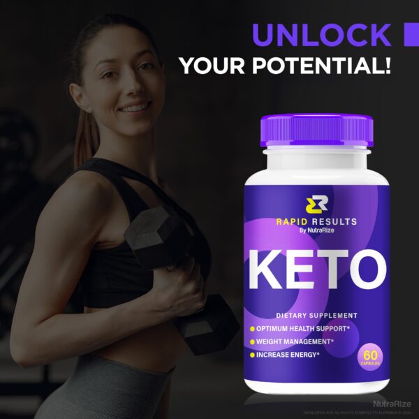 Etiquetas cápsulas Rapid Results Keto Advanced Fórmula