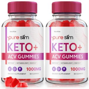 Version 1.0.0 NutraRize Pure Slim Keto ACV Gomitas paquete doble 120 unidades para adelgazar