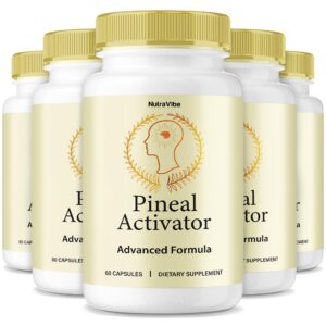 Frasco de cápsulas activadoras de la glándula pineal NutraVibe