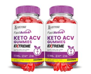 Fast Active Keto ACV Gummies Extreme 2000mg paquete frontal