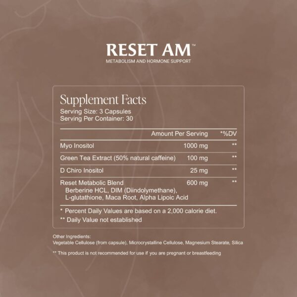 Version 1.0.0 Etiqueta frontal de Paulina FITNESS Reset AM