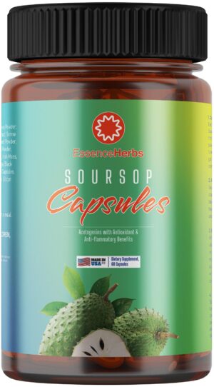 Essence Herbs cápsulas veganas guanábana detox 60 unidades