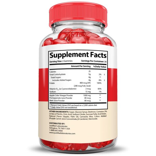 Gomitas Truly Keto ACV 1000mg y jugo de granada para salud