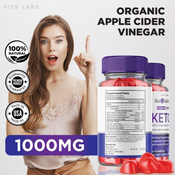 Gomitas keto rize labs para control apetito y energías