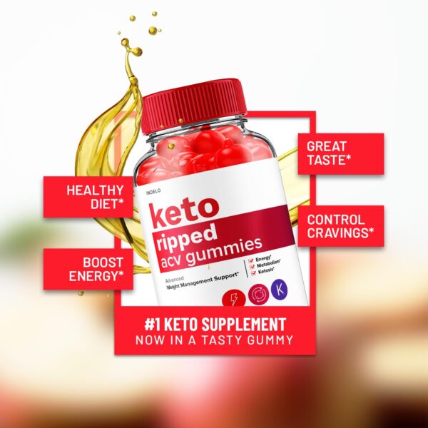Ingredientes en Gomitas Keto Ripped ACV para control de peso