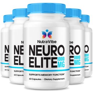 Paquete de 5 Neuro Elite cápsulas soporte cognitivo