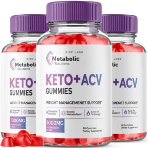 Paquete gomitas Metabolic Solutions Keto ACV rize labs para peso