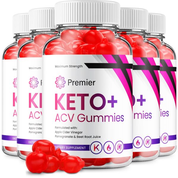 Premier Keto ACV Gummies paquete de 5 frascos