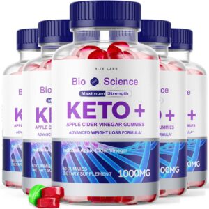 Paquete de gummies Bio Science Keto Plus para pérdida de peso rize labs