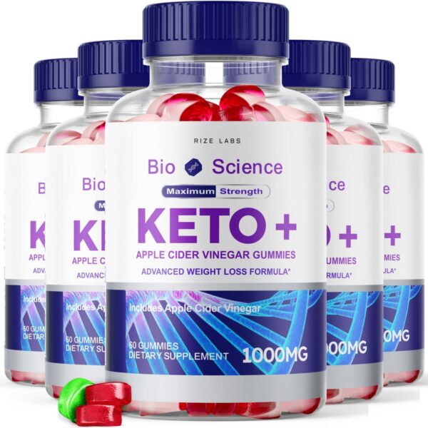 Paquete de gummies Bio Science Keto Plus para pérdida de peso rize labs