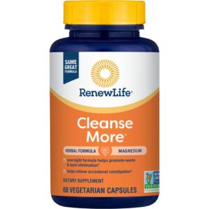 Renew Life Cleanse More cápsulas naturales para estreñimiento y detox