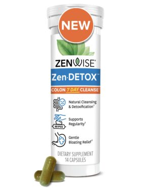 Zenwise Health cápsulas detox colon 7 días paquete 14 cápsulas