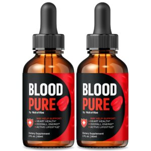 Botellas de gotas Blood Pure fórmula líquida natural