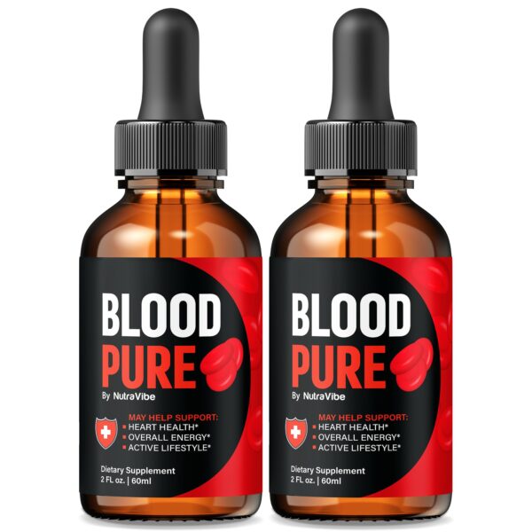 Botellas de gotas Blood Pure fórmula líquida natural