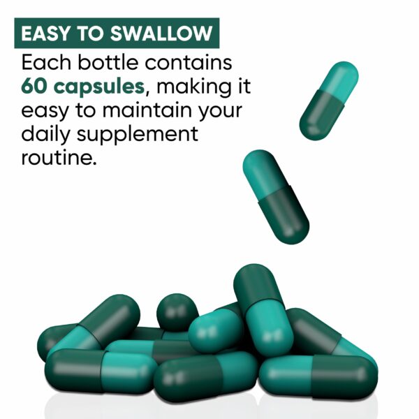 Detalle de cápsulas HERBOGANIC suplemento herbal natural