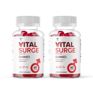 Frasco de gomitas Vital Surge para detox masculino