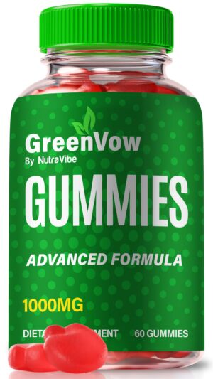 Envase de GreenVow Gomitas naturales para energía y bienestar