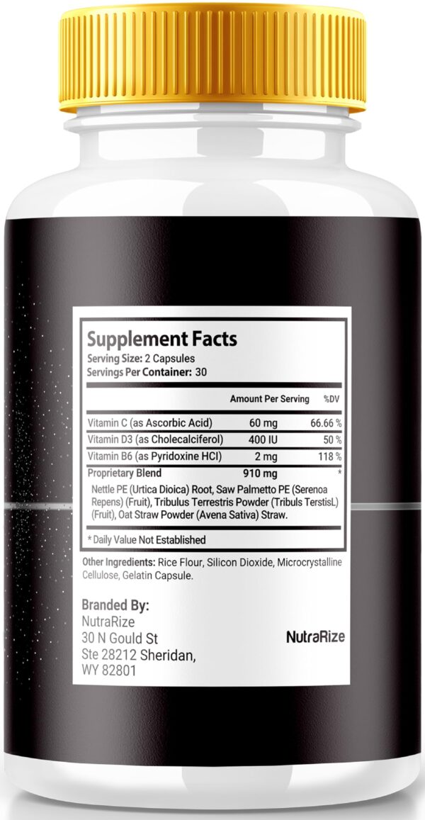 Version 1.0.0 Cápsulas Prostomo suplemento natural bienestar energía vista cerca