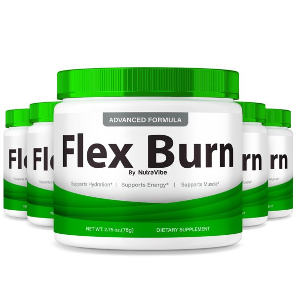 Envase de NutraRize Flex Burn polvo diario para energía y metas corporales