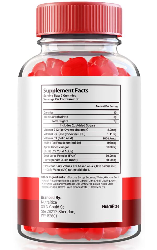 Frasco de gomitas Keto Pure Brilliance ACV