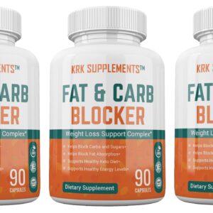 KRK Supplements bloqueador de grasa frasco frontal