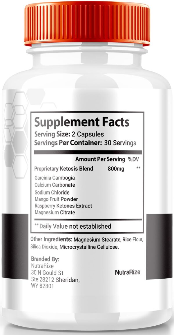 Botellas cápsulas Fast Burn Keto para pérdida de peso