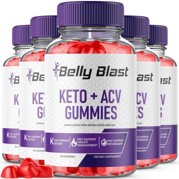Paquete gomitas Belly Blast Keto ACV para perder peso 5 pack