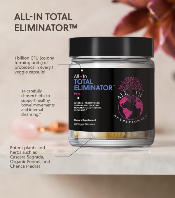 Etiqueta producto programa limpieza All In Nutritionals