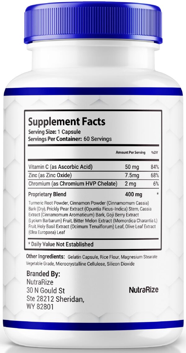 Cápsulas Gluco Fortex para apoyo energía y salud diaria