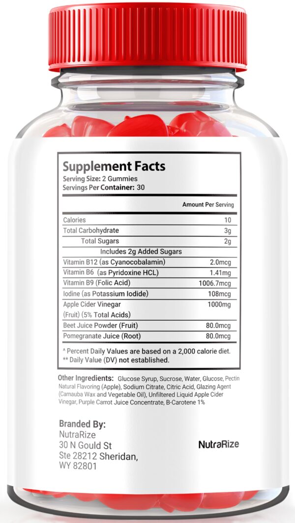 Frasco de KetoOne ACV Gomitas para control de antojos y cetosis