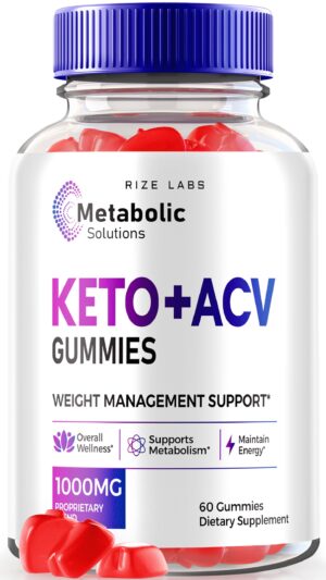 rize labs Keto+ACV gomitas para pérdida de peso metabolism 60 unidades