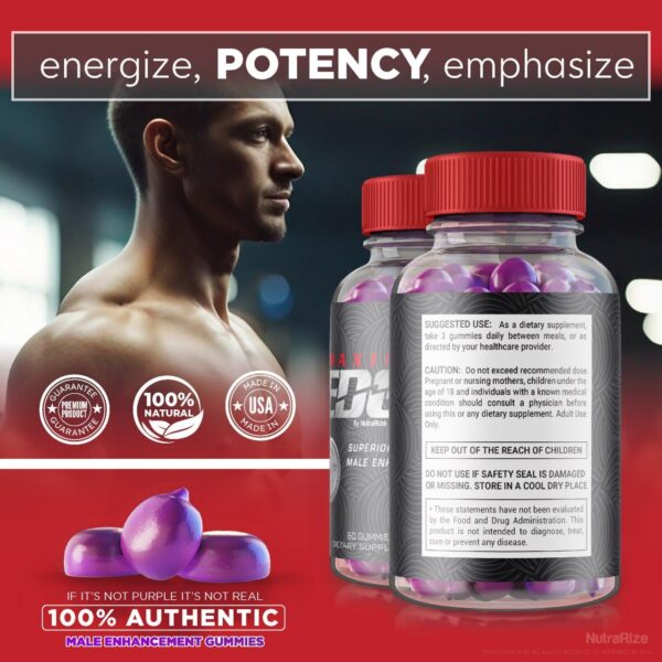 Maximum Edge gomitas para salud y rendimiento masculino