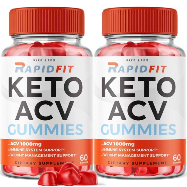 Gomitas RapidFit Keto ACV para pérdida de peso con vinagre de sidra de manzana