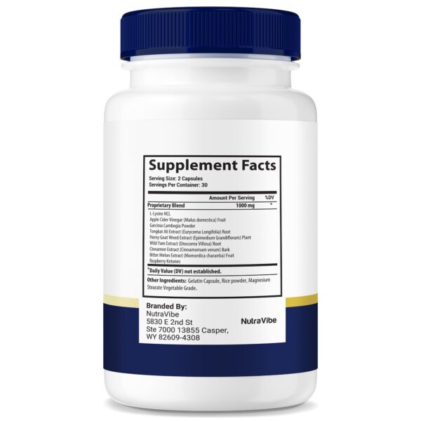 Frasco Brain Defender NutraVibe, cápsulas para concentración